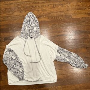 Michael Lauren Snakeskin Hoodie